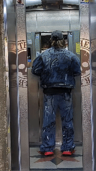 塗鴉着色水洗牛仔夾克