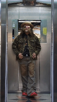 豹紋圖案寬鬆棉夾克