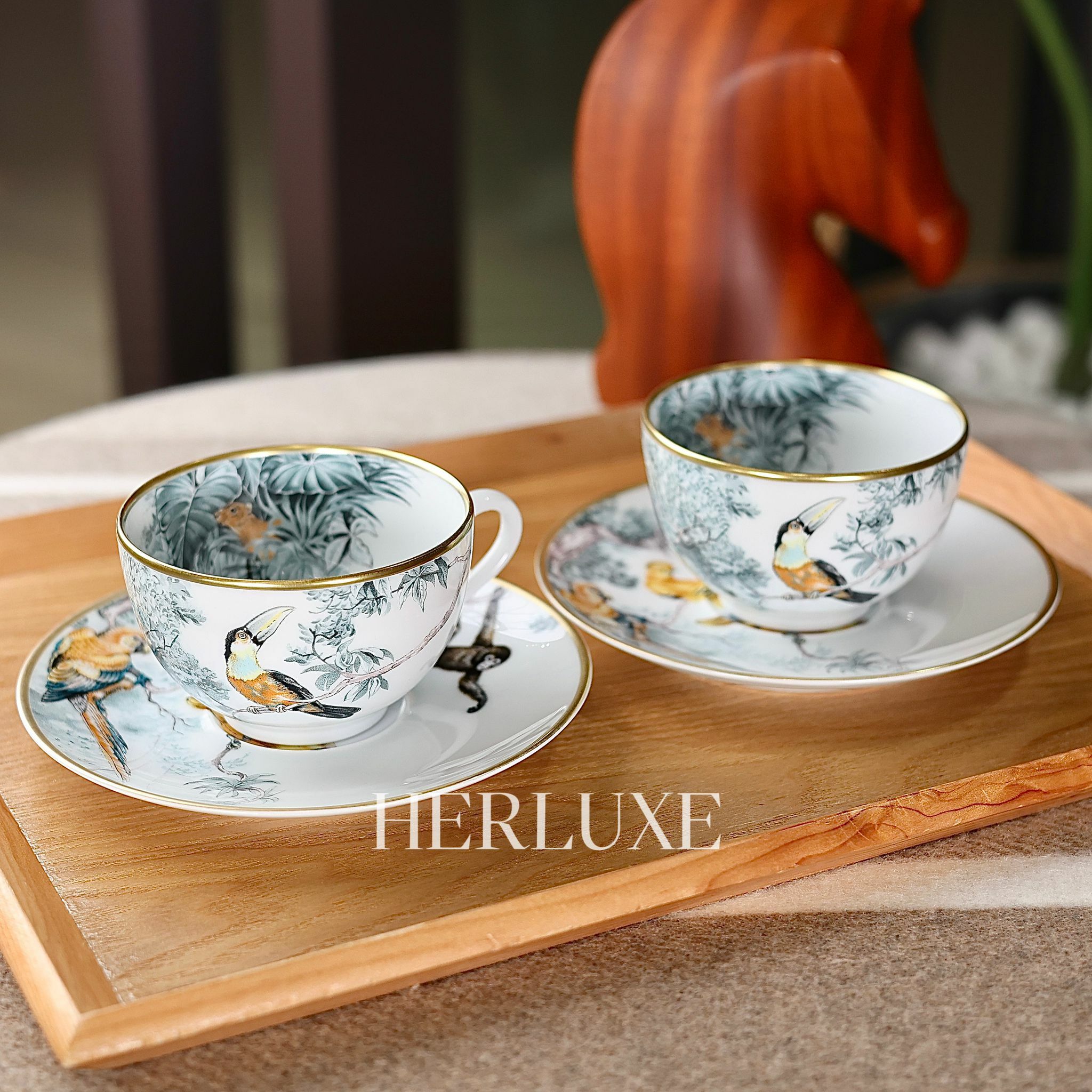 Tssse A thé et soucoupe caruets d’equateur 茶杯套裝