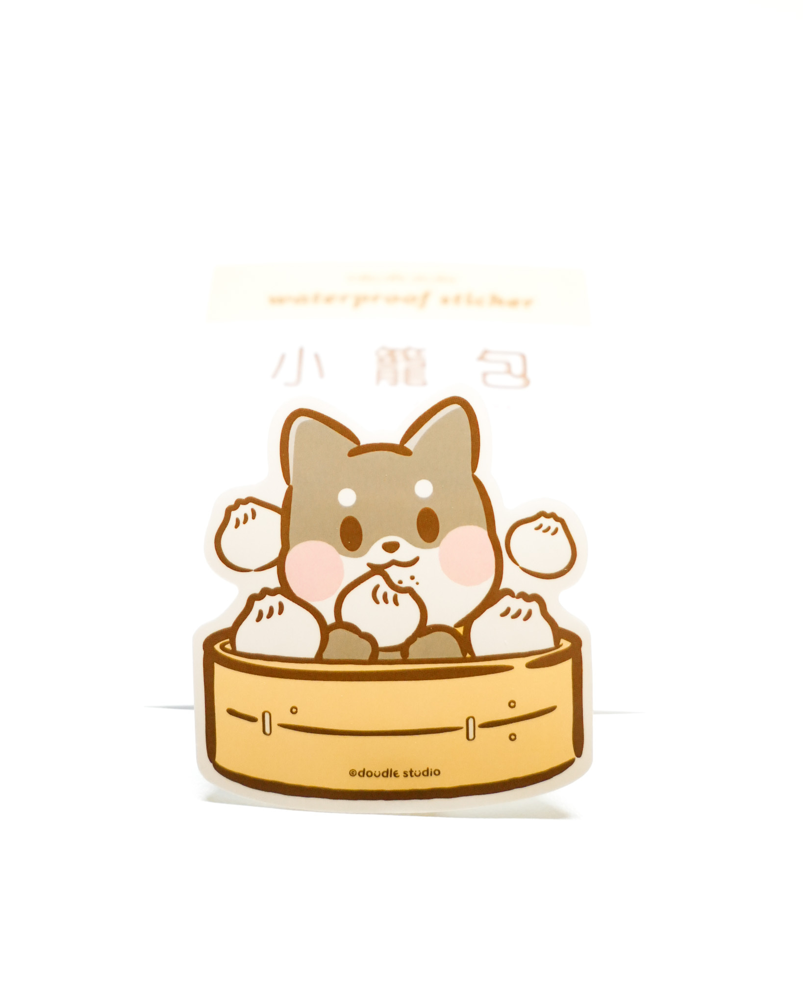 【台灣美食】 小籠豆｜ 珍奶喵 防水造型貼紙