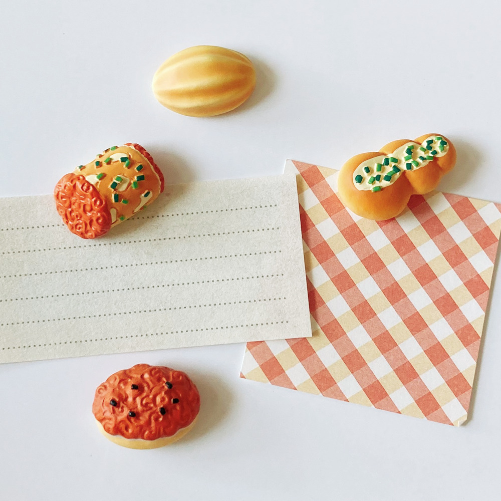 台式經典 4入台式麵包磁鐵組 蔥仔／炸彈／肉鬆／蔥肉鬆捲 ｜Hoe Cáu