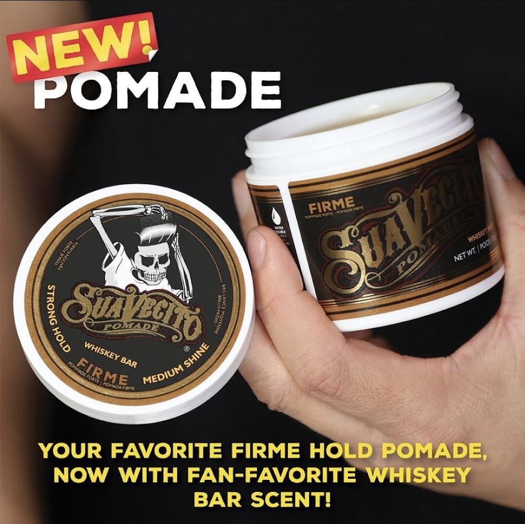 SUAVECITO FIRME (STRONG) HOLD POMADE *WHISKY BAR SCENT
