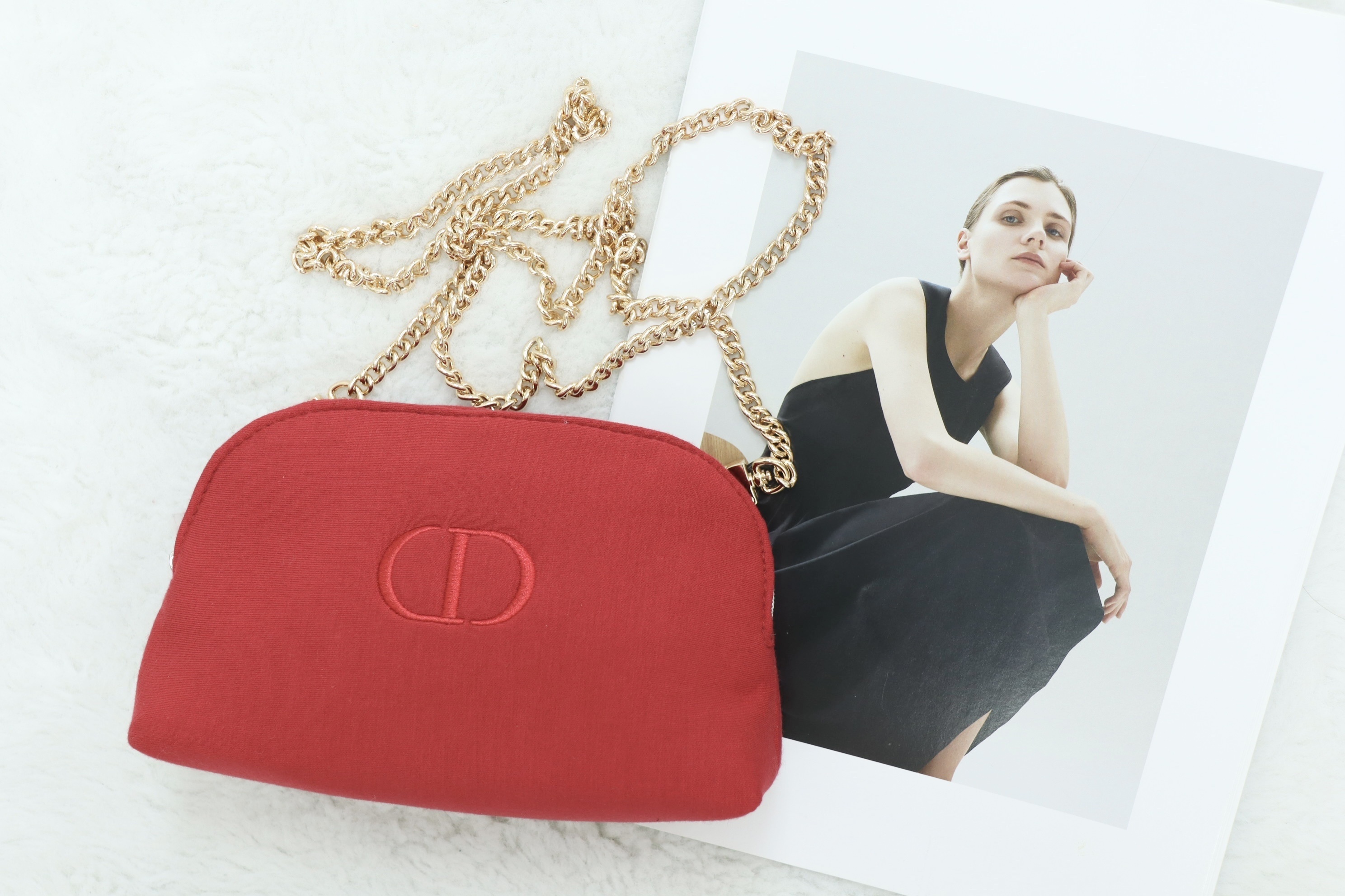 紅色全新 Dior pouch❤️