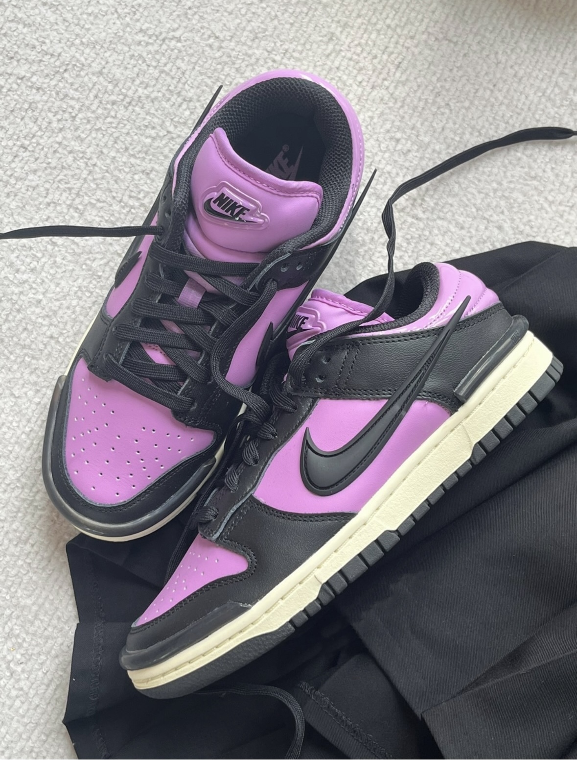 Nike Dunk Low Twist 庫洛米 黑紫色 皮革 果凍勾勾 小ambush DZ2794-500/預購