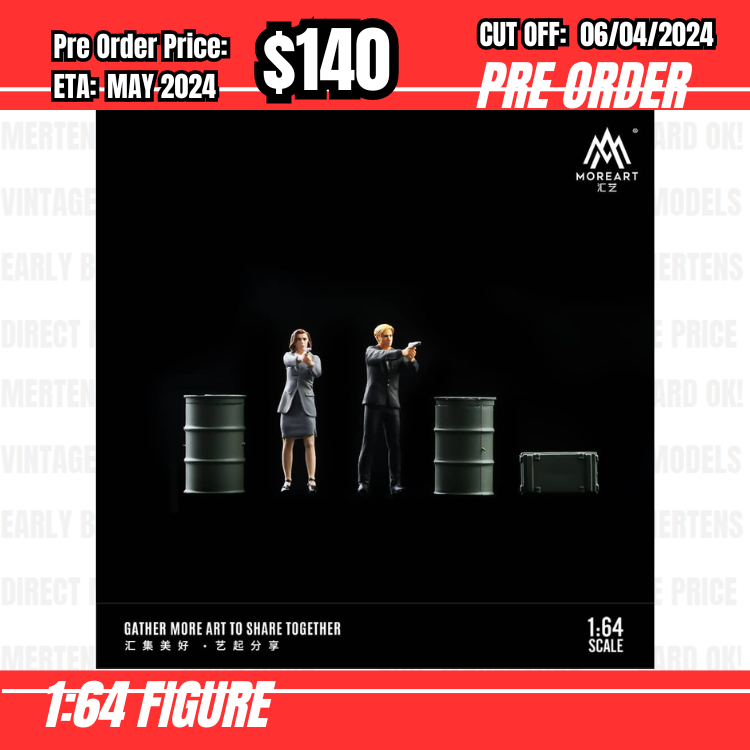 RS-$140  * Moreart * 1:64 Figure - Cold Two Agent Set [OD29/03]