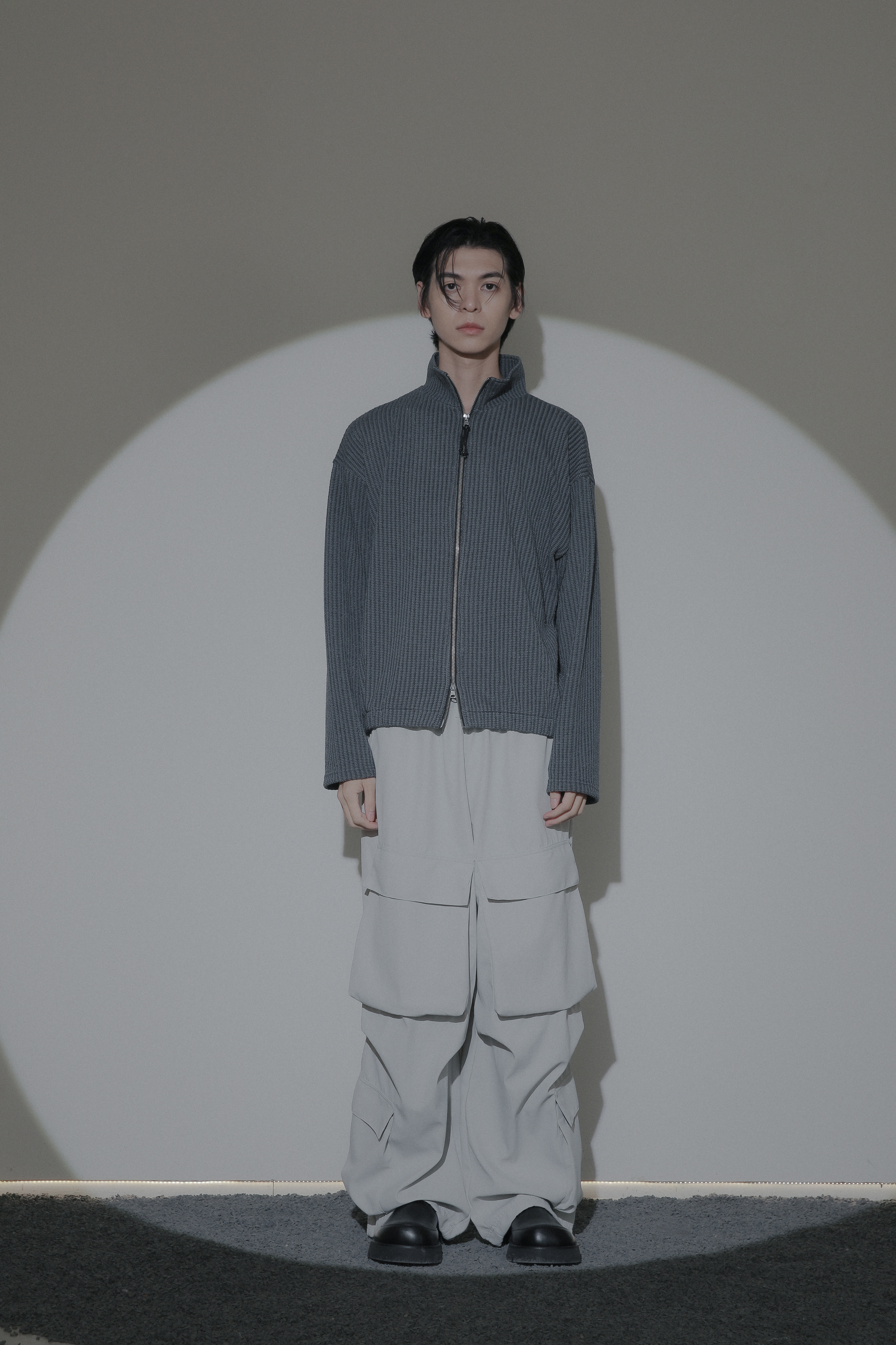 Two Way Knit Zip Up #針織外套