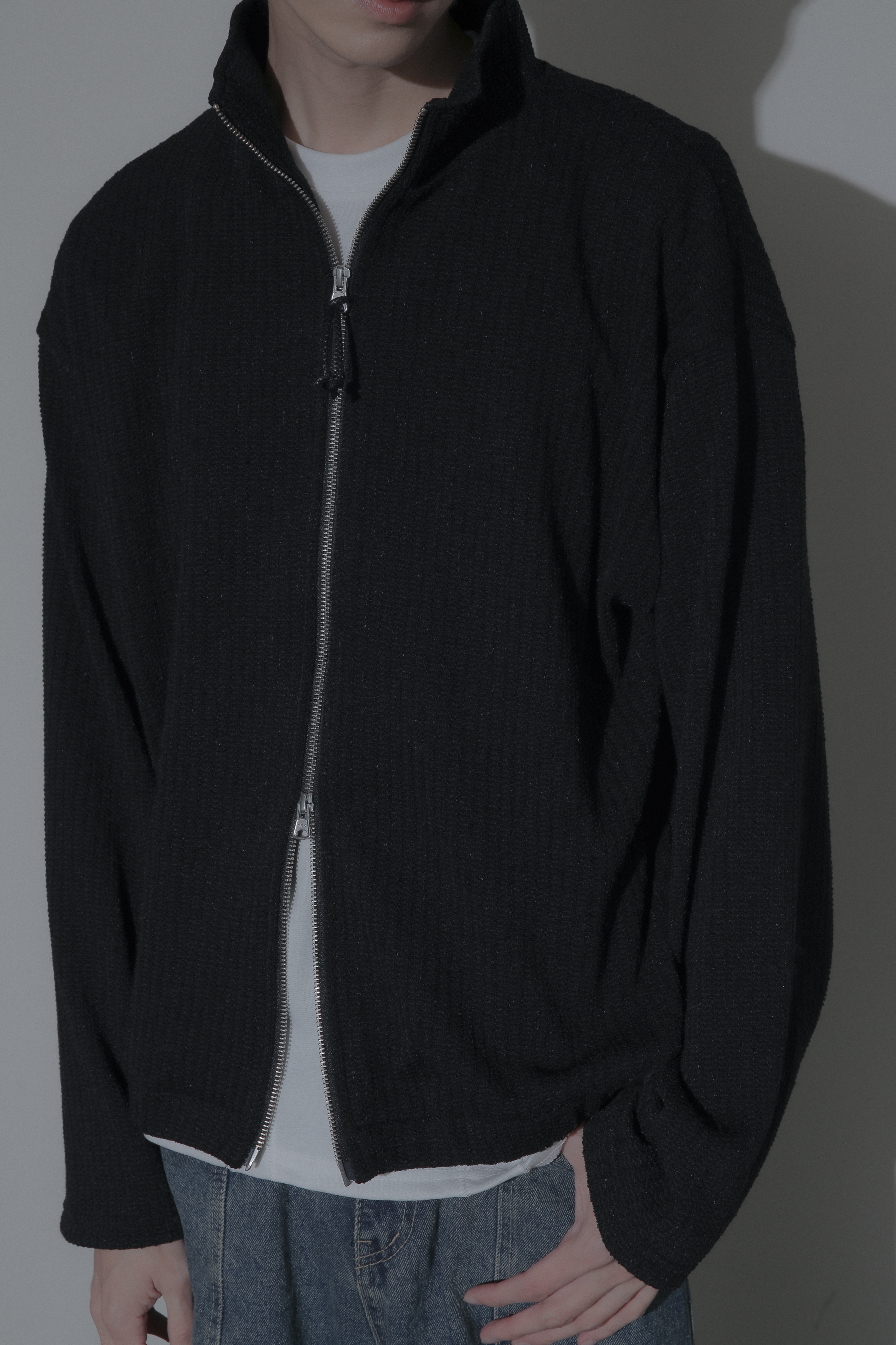 Two Way Knit Zip Up #針織外套