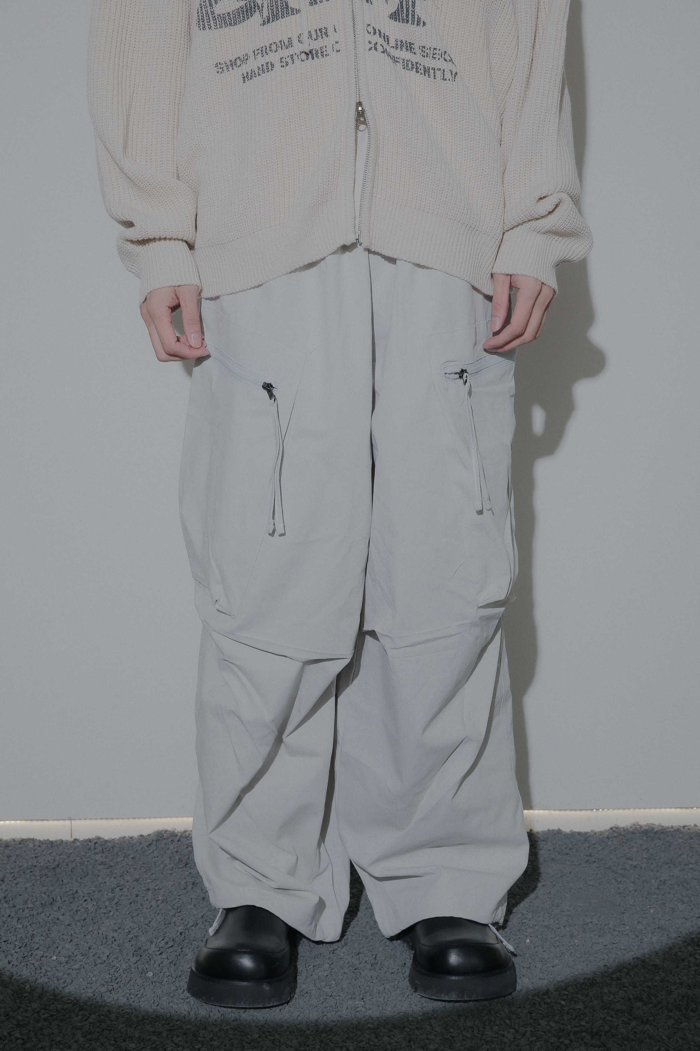 Zipper Cargo Balloon Pants #工裝褲