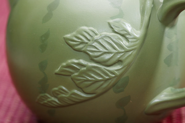 鹿港窯禮品館│意象紫砂茶壺【小西瓜】 綠泥