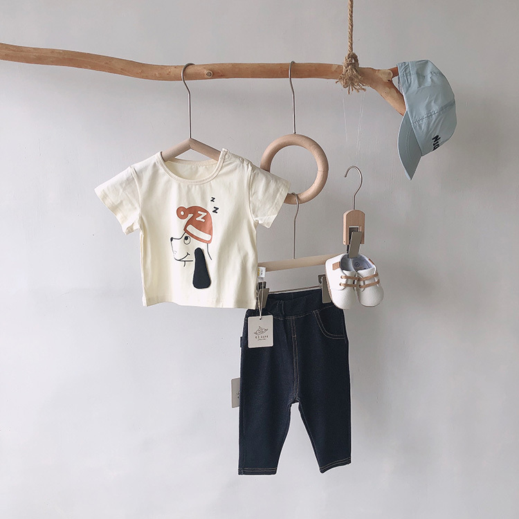 車線修身牛仔長褲