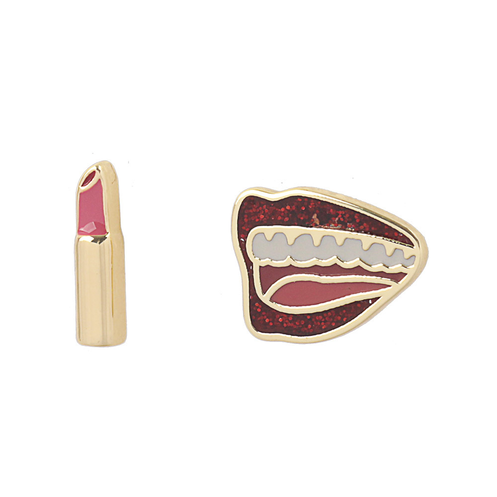 【COACH】Coach X Tom Wesselmann 嘴唇及唇膏造型針式耳環(紅色) CL232 GDRD