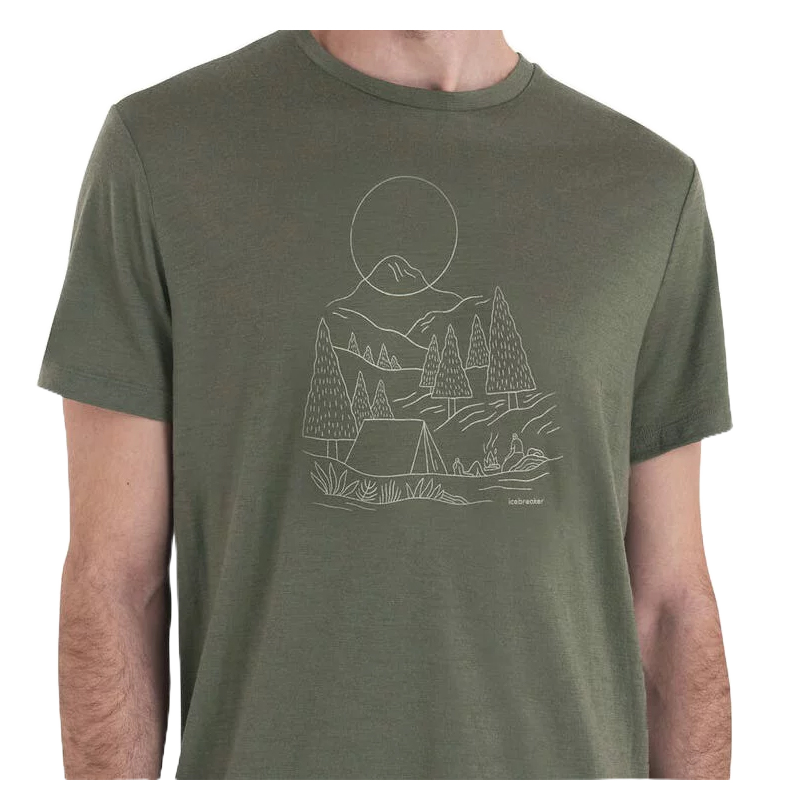 Icebreaker 紐西蘭 Tech LiteIII圓領(風光明媚) 男款 戶外/休閒 10IB0A56X1