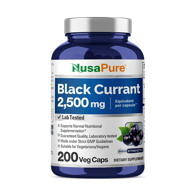 NusaPure Black Currant 2500mg ,200 Veg Capsules