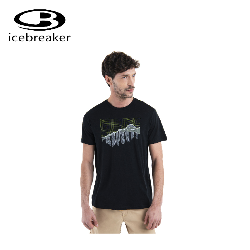 Icebreaker 紐西蘭 Tech LiteIII圓領(板塊世界) 男款 戶外/休閒 10IB0A56X2