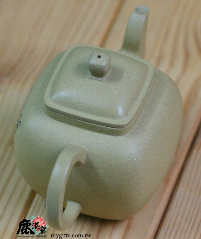 鹿港窯禮品館│意象紫砂茶壺【四方足壺】 段泥