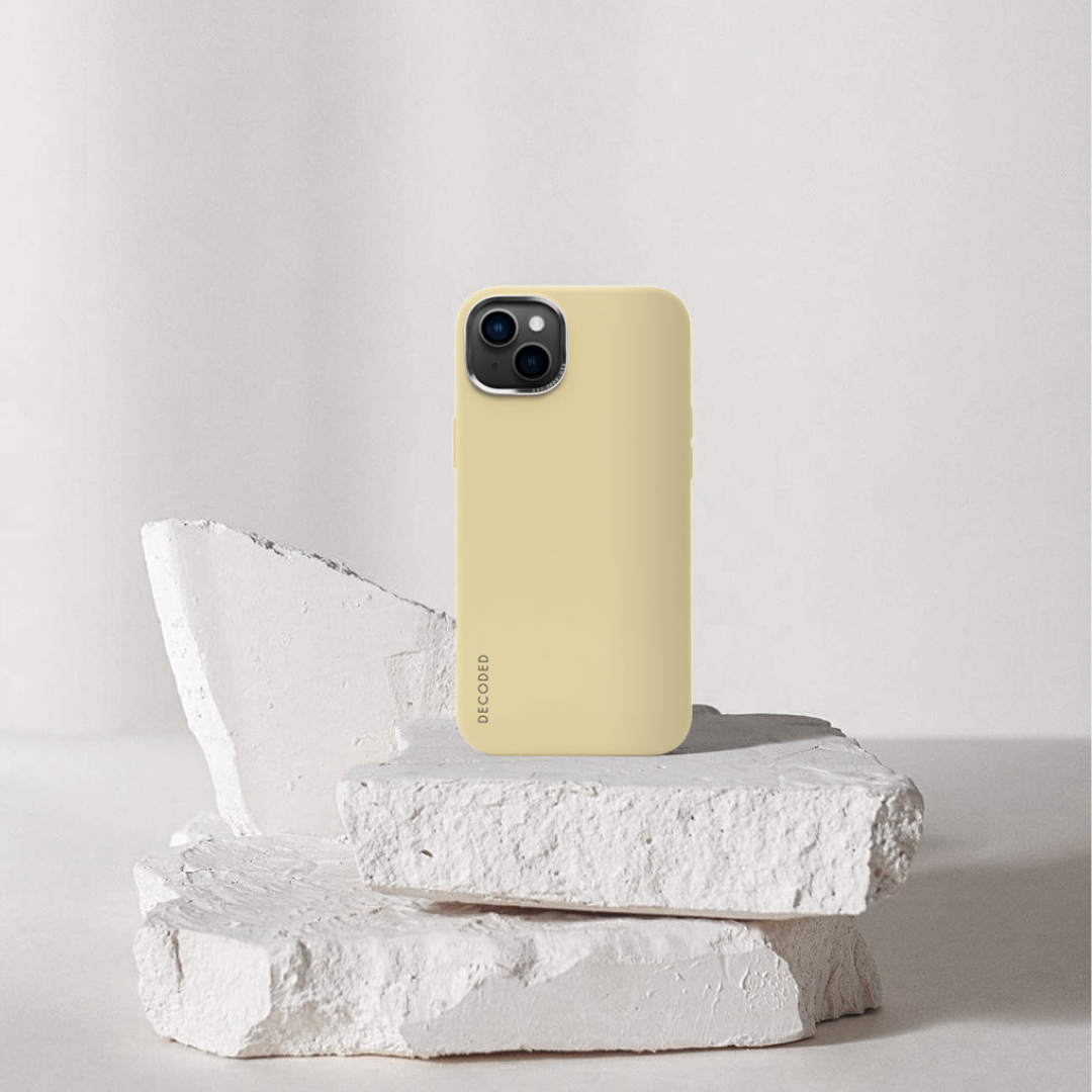DECODED｜i14/13 系列矽膠手機殼 - 奶油