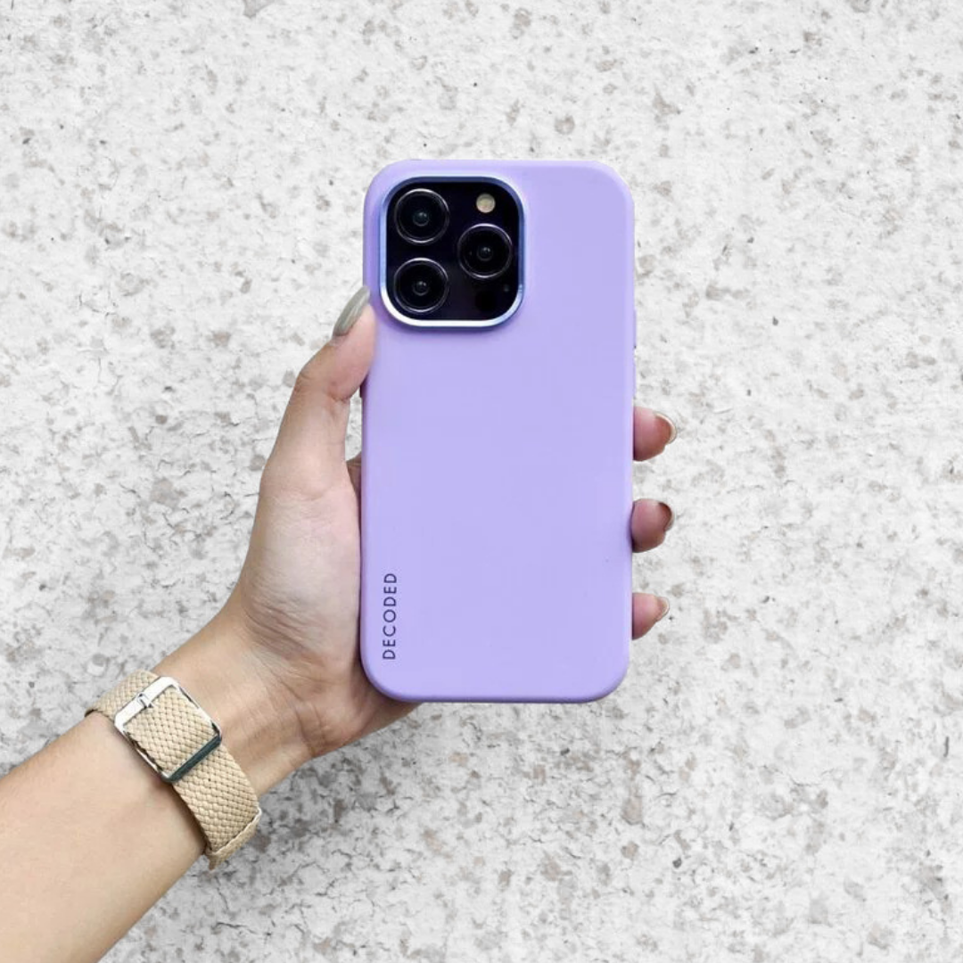DECODED｜i14/13 系列矽膠手機殼-紫羅蘭