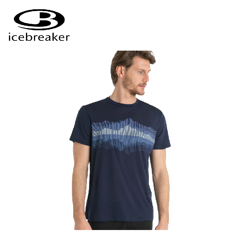 Icebreaker 紐西蘭 Core圓領短袖(山光絢麗)  男款 (2色)  戶外/吸濕排汗 10IB0A56X5