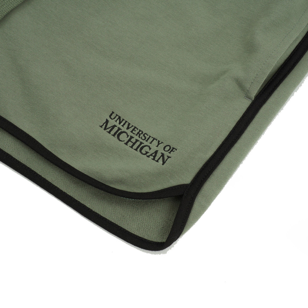 NCAA 短褲 淺綠 密西根 復古 滾邊 休閒 女 7322122071