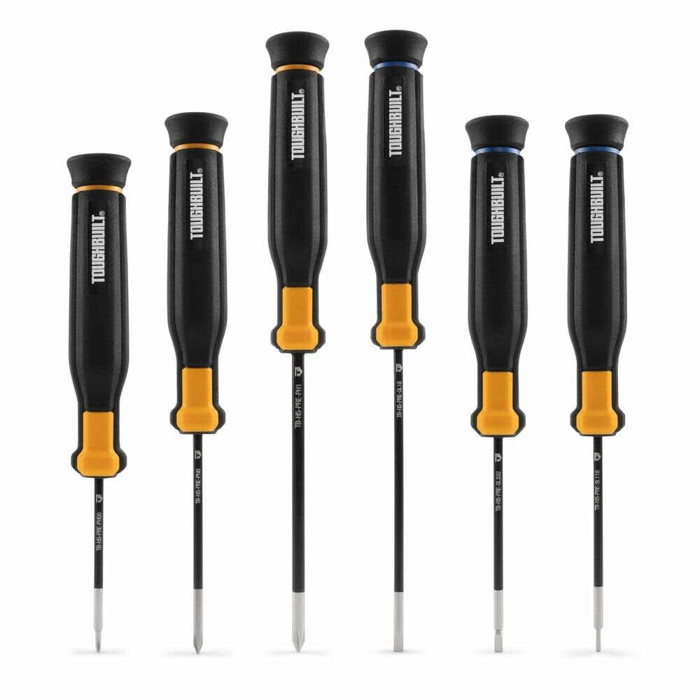 ToughBuilt TB-H5S6-PRE / 6 件套精密螺絲起子組合(附工具包)