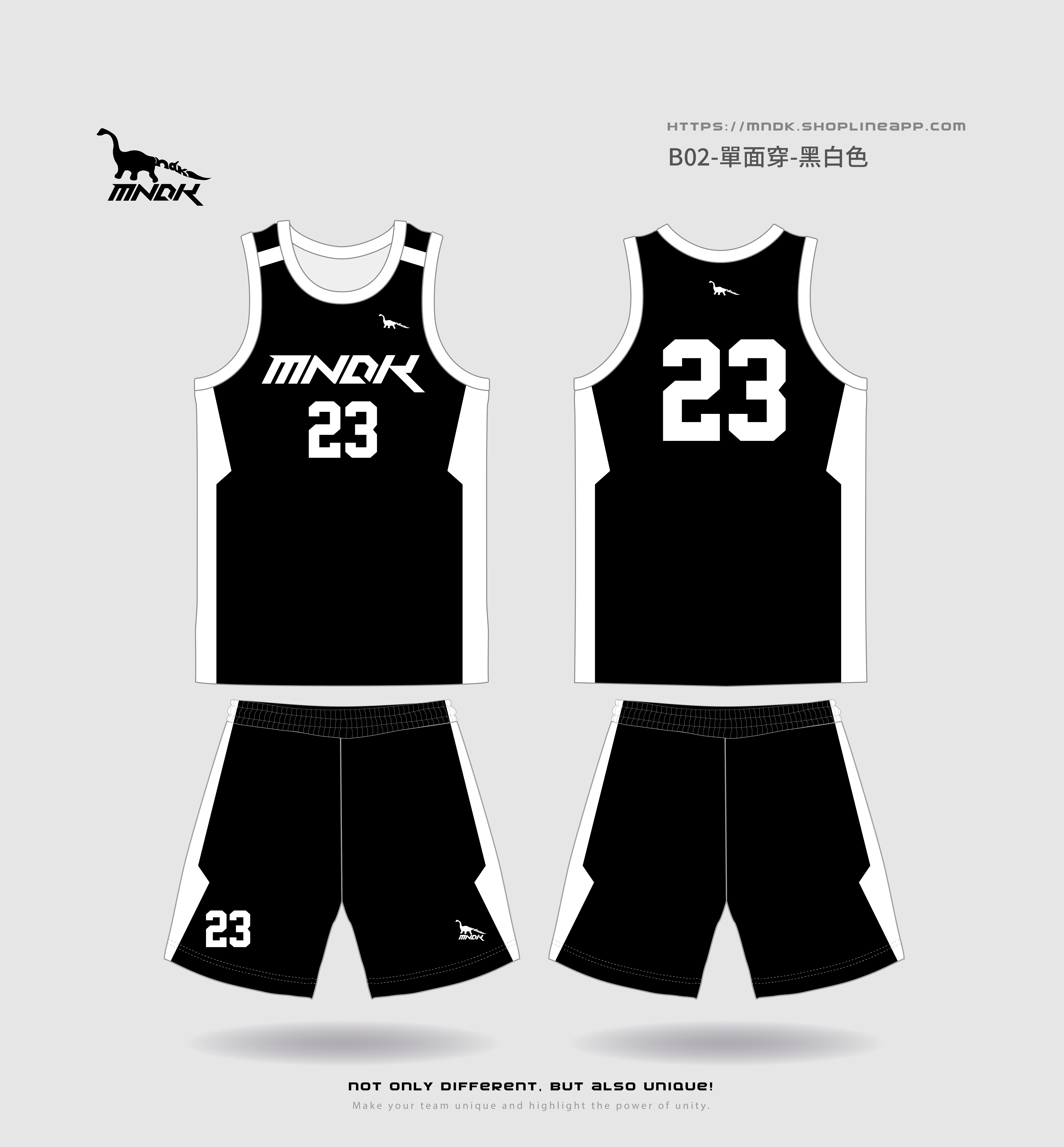 MNDK莫納帝克｜客製化團體服｜專業運動服｜公司制服｜台中basketball B02