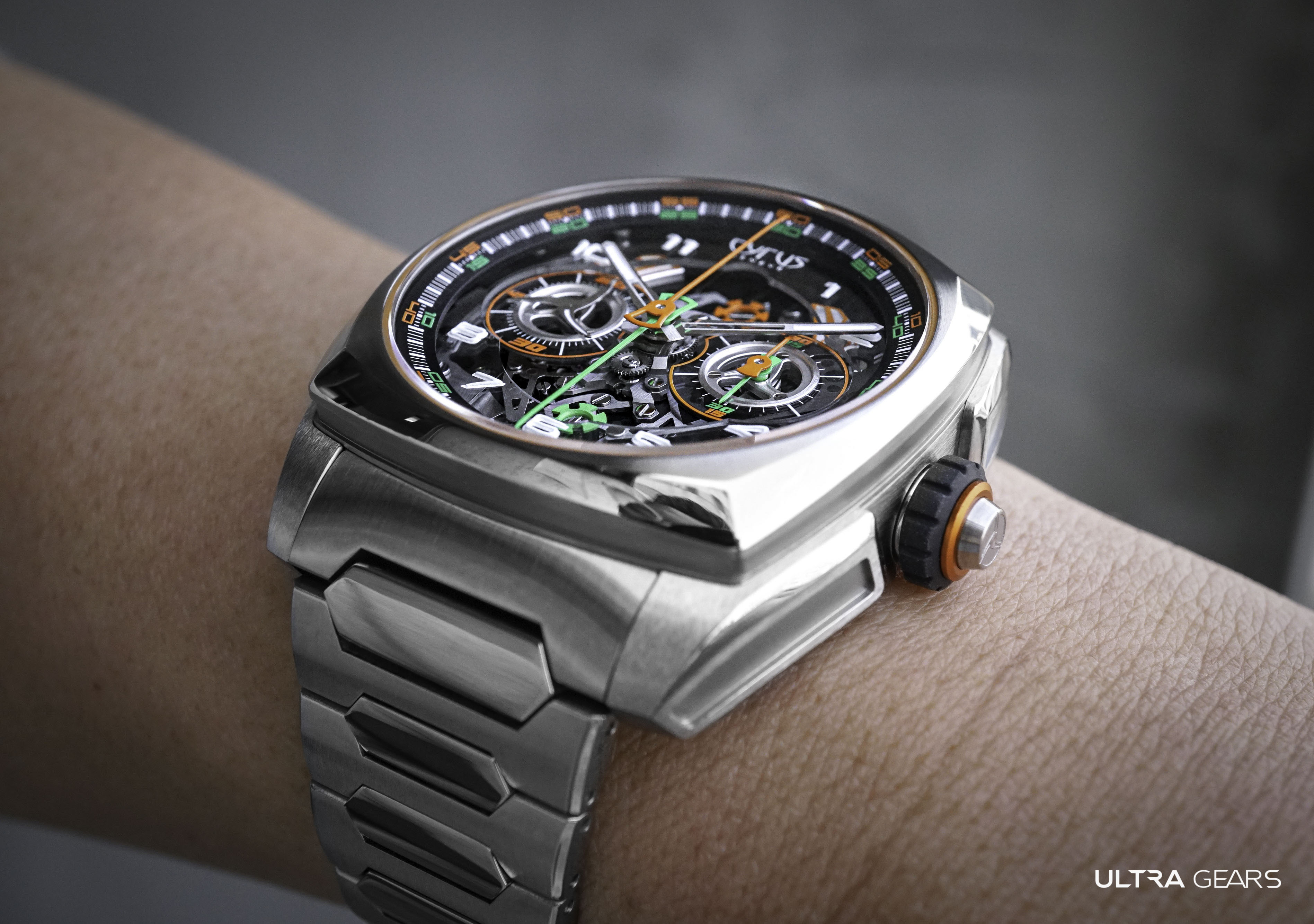 CYRUS_KLEPCYS_DICE_SAFFRON_Titanium_bracelet