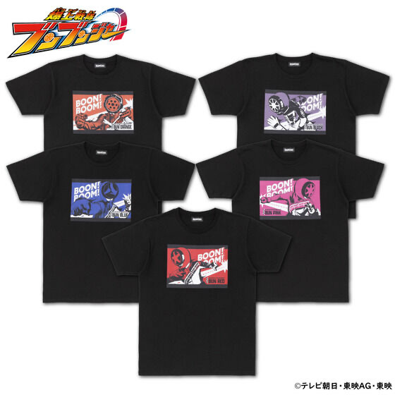 222056 Pbandai 預訂2025/3月 爆上戦隊ブンブンジャー　ヒーロー柄 Tシャツ (全5種)