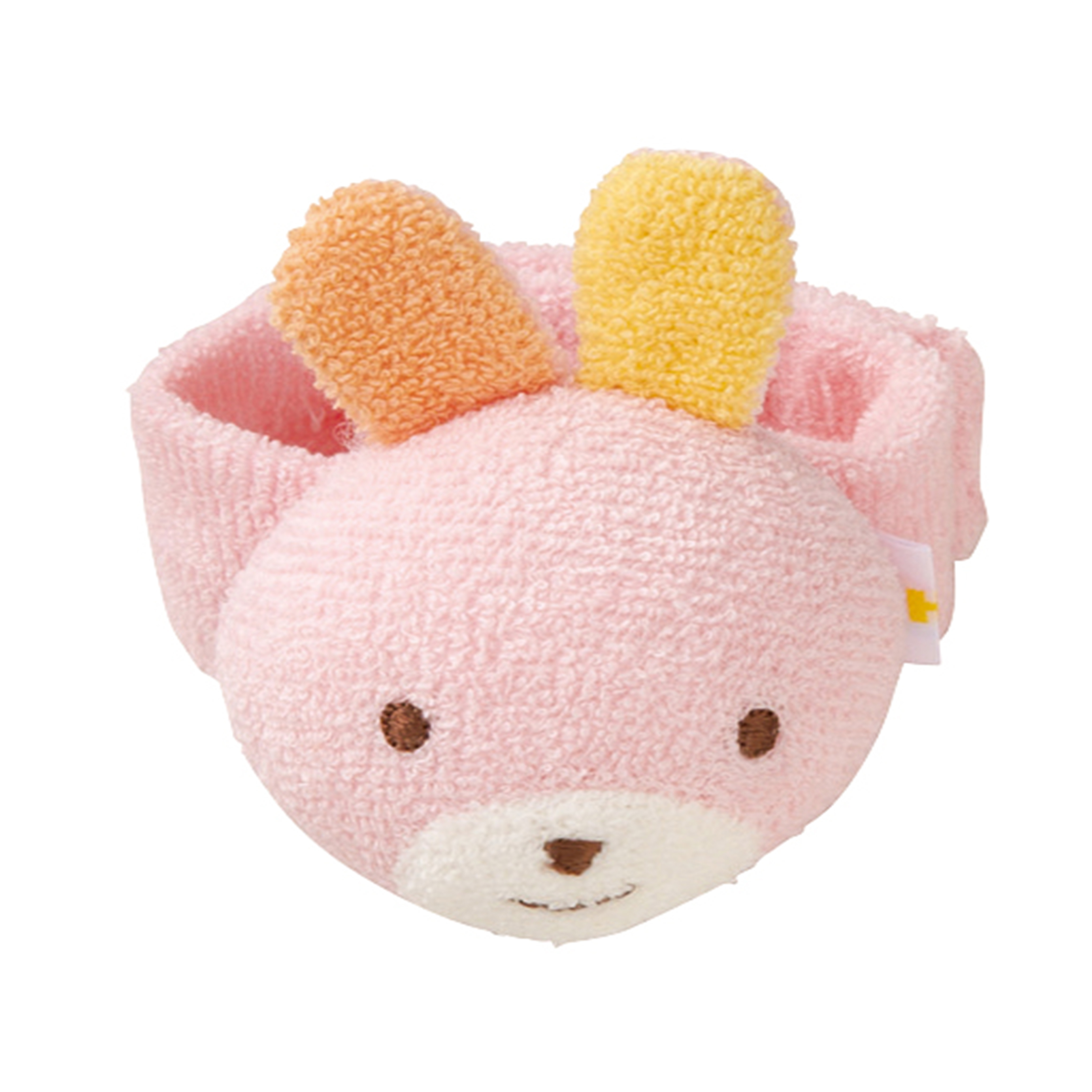 動物造型手搖鈴/手腕帶-粉