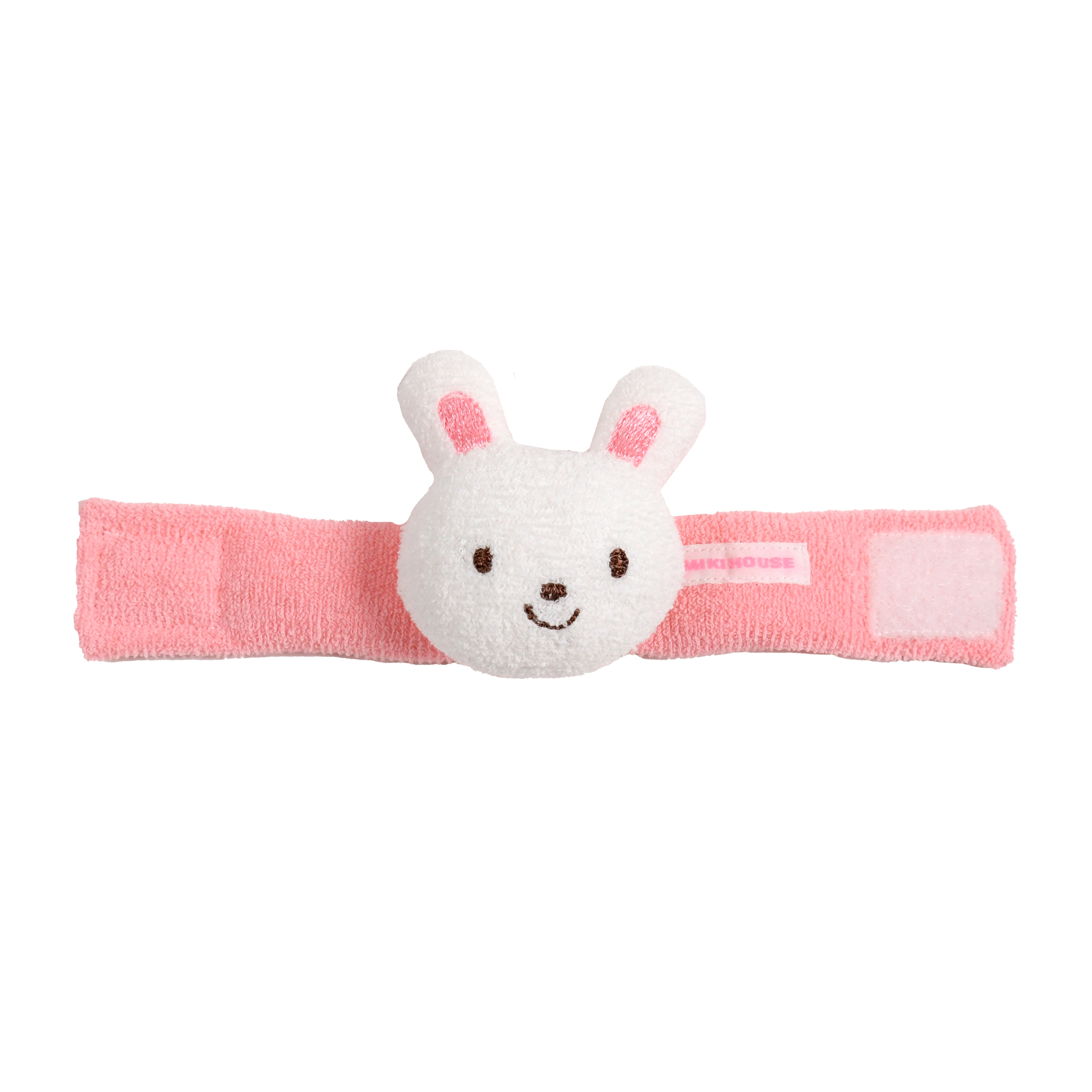 動物造型手搖鈴/手腕帶-白