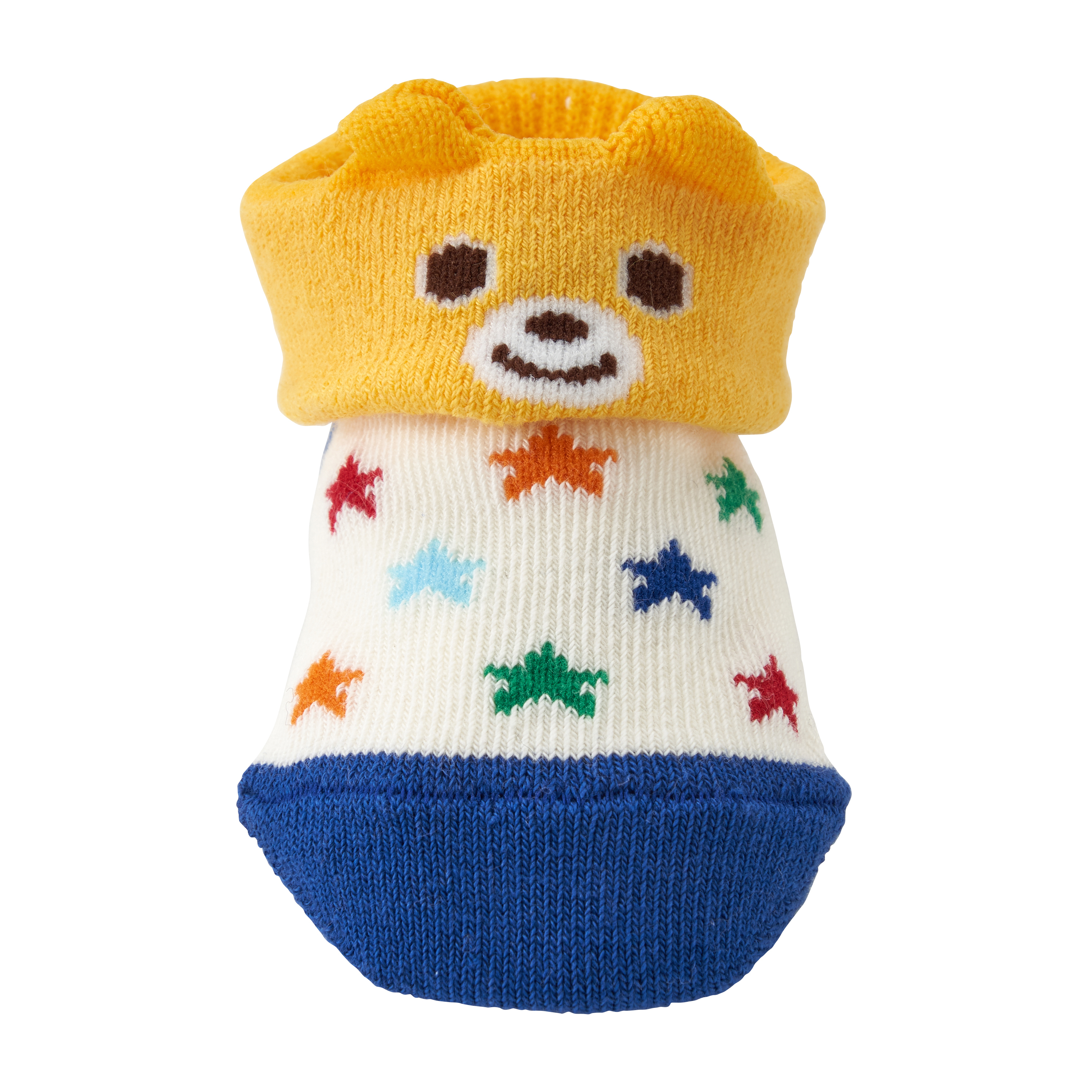 普奇熊嬰兒襪-黃