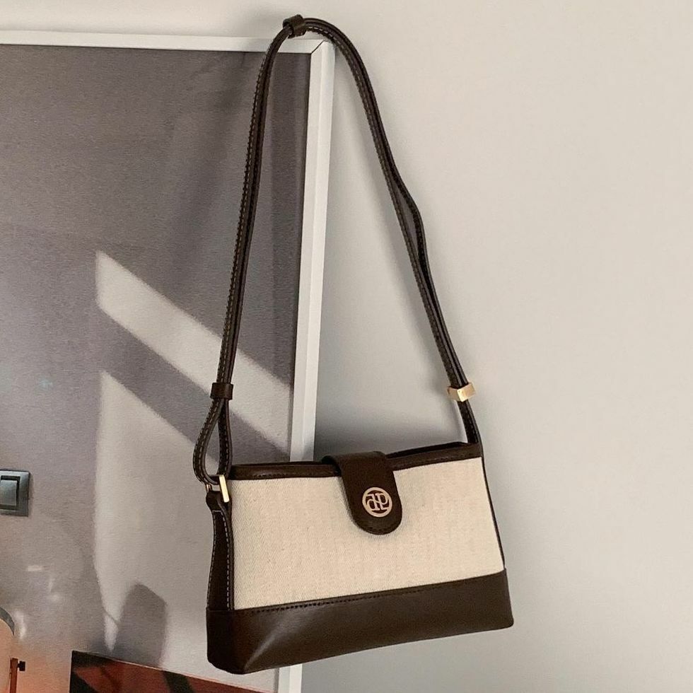 🇰🇷 DEPOUND TOWN BAG MINI CROSS 2WAY 多背法 斜垮包 斜背包 亞麻 帆布 黑 棕 / 預購