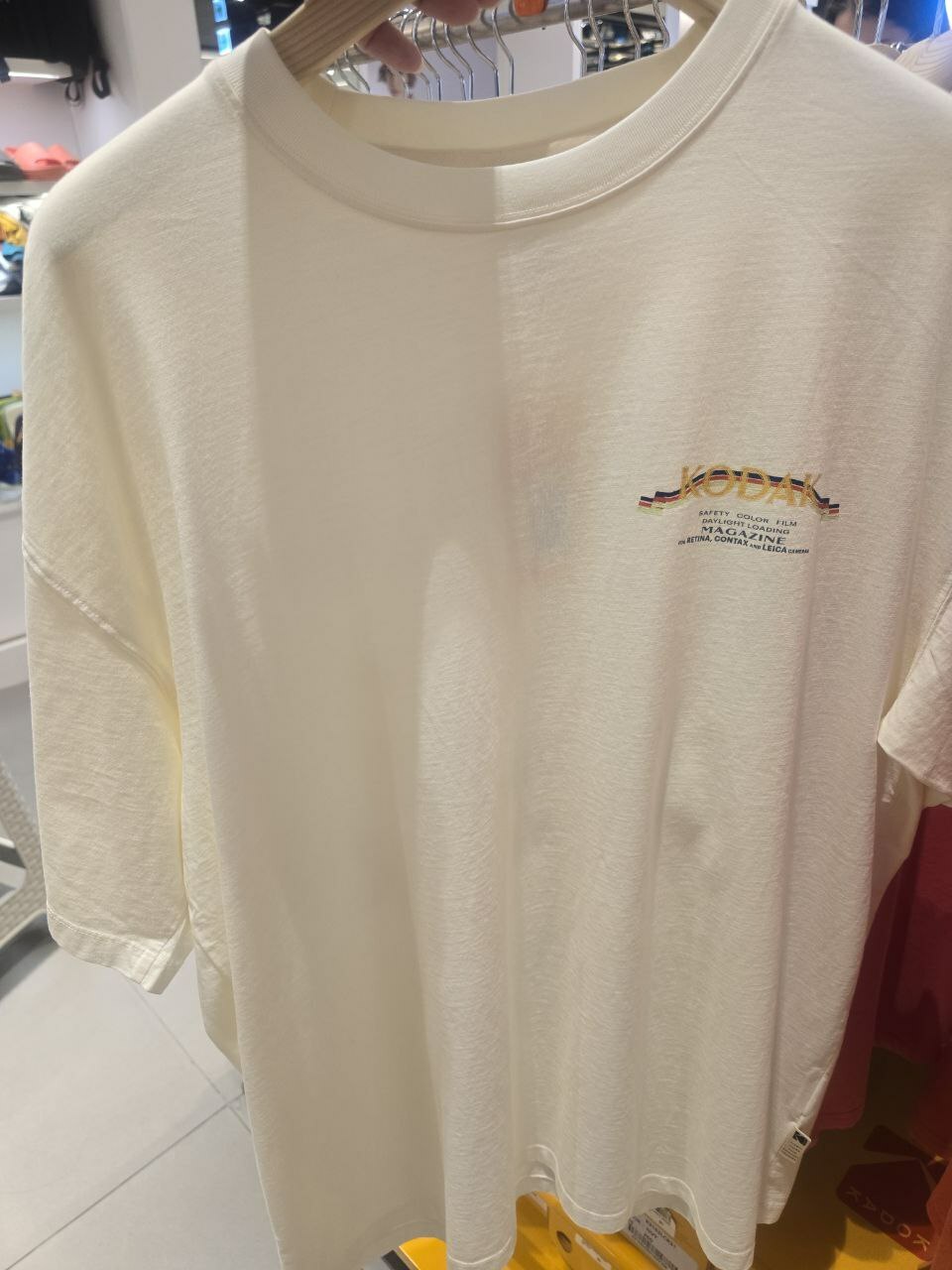 ★KODAK★ Camera Club Pigment Short Sleeve T-shirt IVORY K] KODAK CAMERA CLUB PIGMENT SHORT SLEEVE T-SHIRT MEN'S