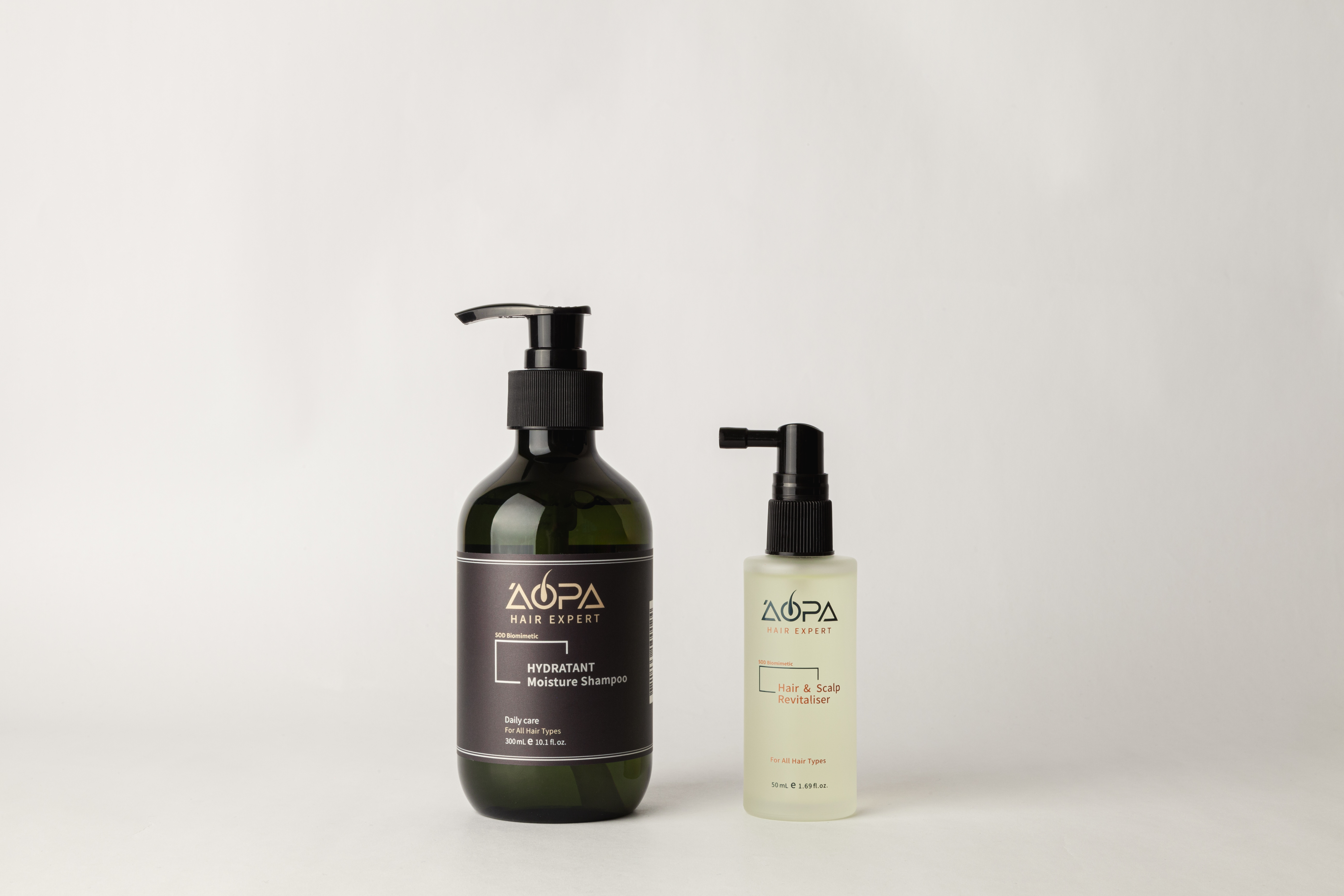 AOPA 傲髮 SOD 魅活保濕洗髮精+頭皮賦活氧髮精華露超值組