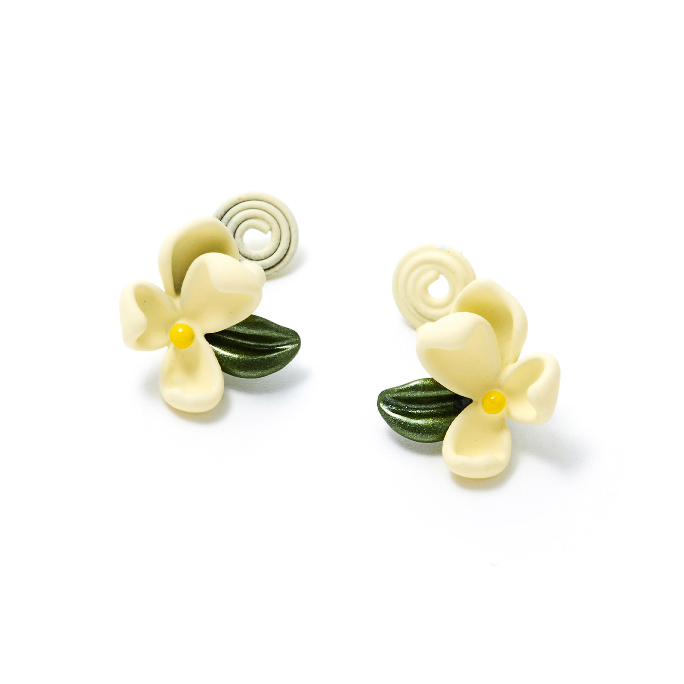 平價飾品,花,夾式耳環