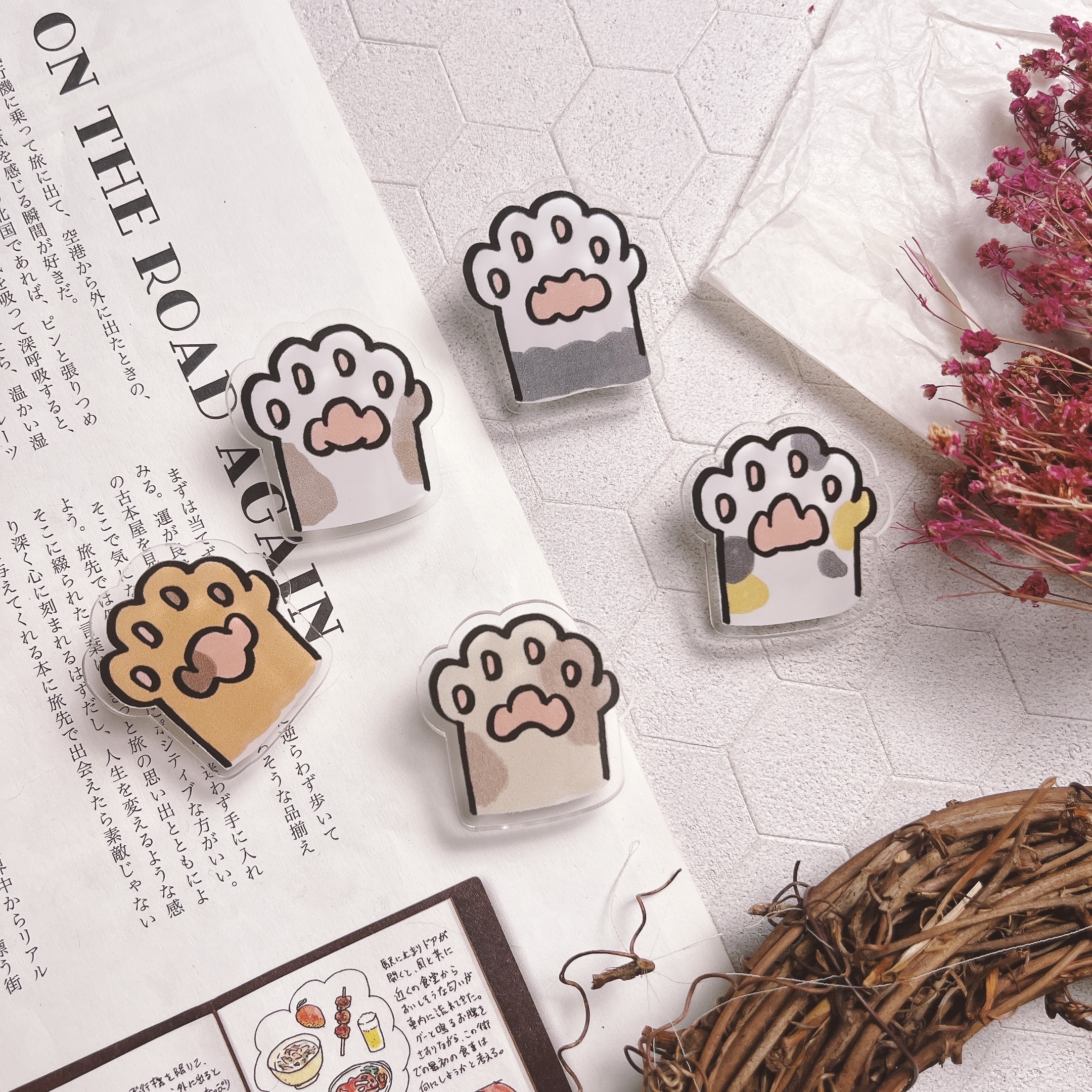 嗨賴 x LUMOS | hi-five 喵的小貓掌 夾子