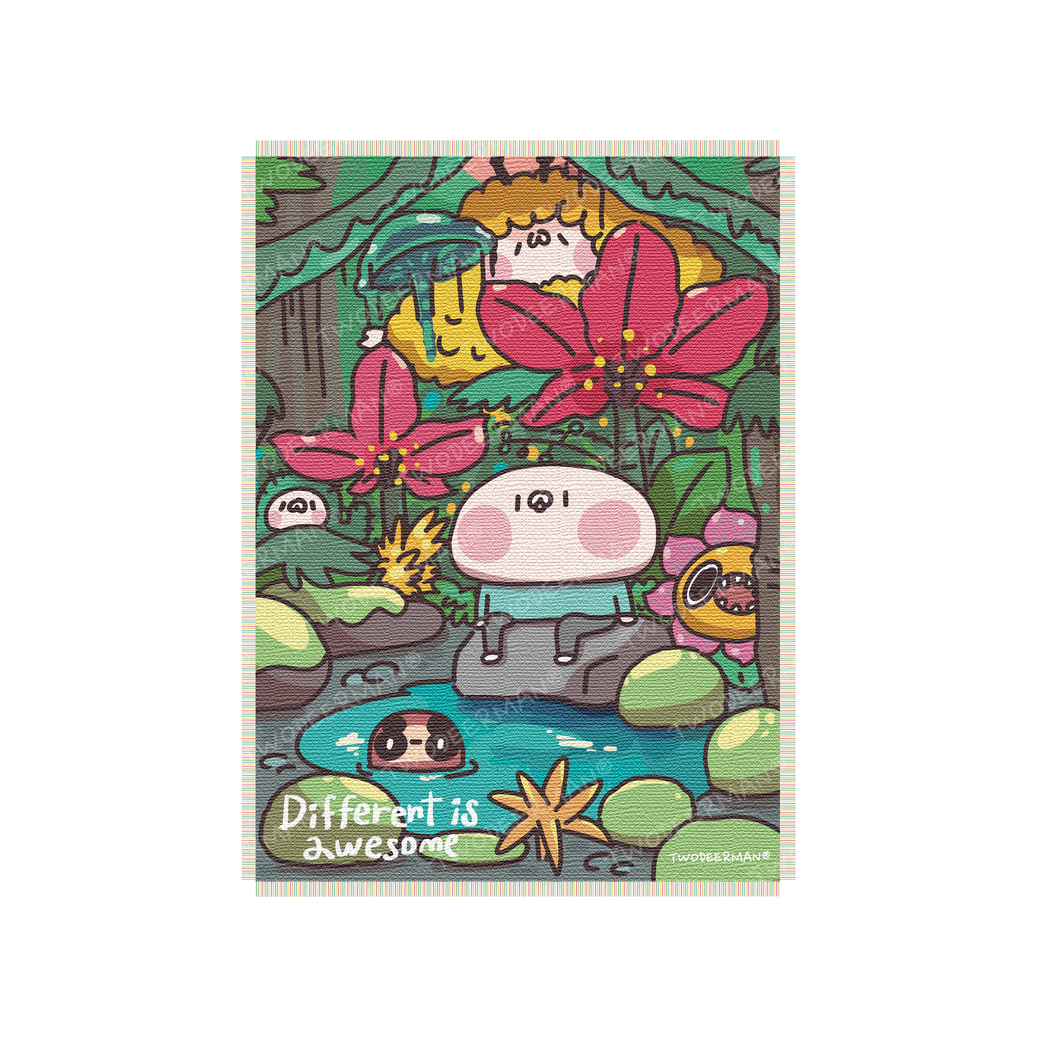 叢林探險復古編織掛毯