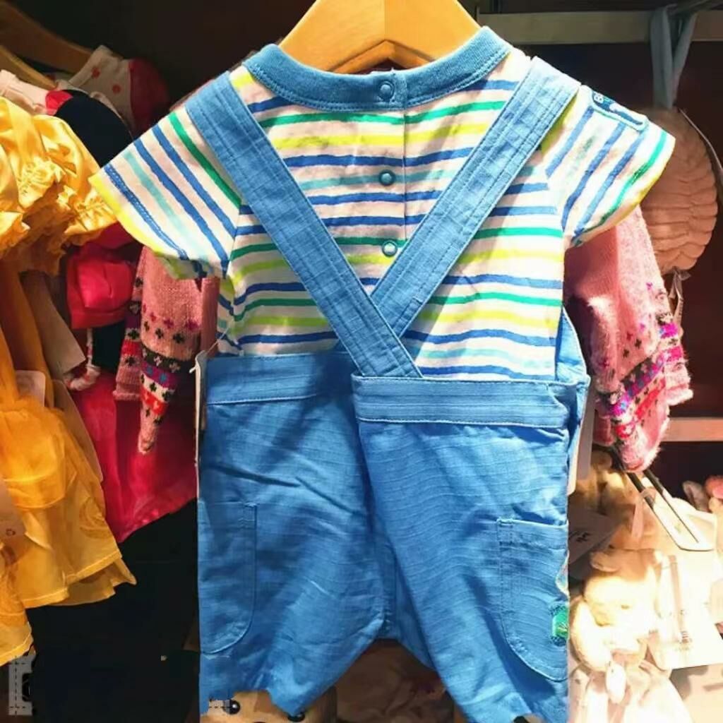 廠單 史迪仔連上衣背帶褲 套裝