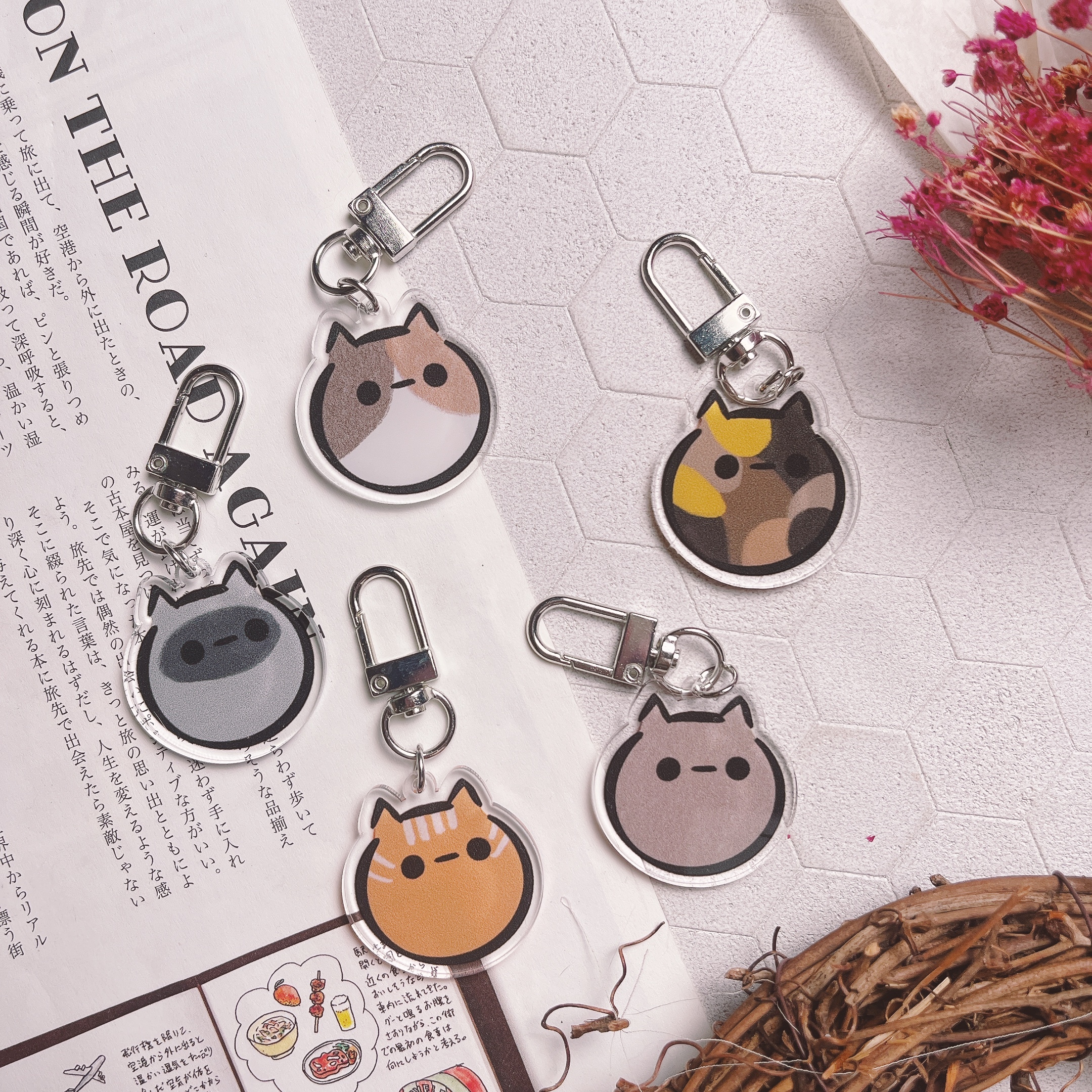 嗨賴 x LUMOS | hi-five 喵的貓貓頭 吊飾