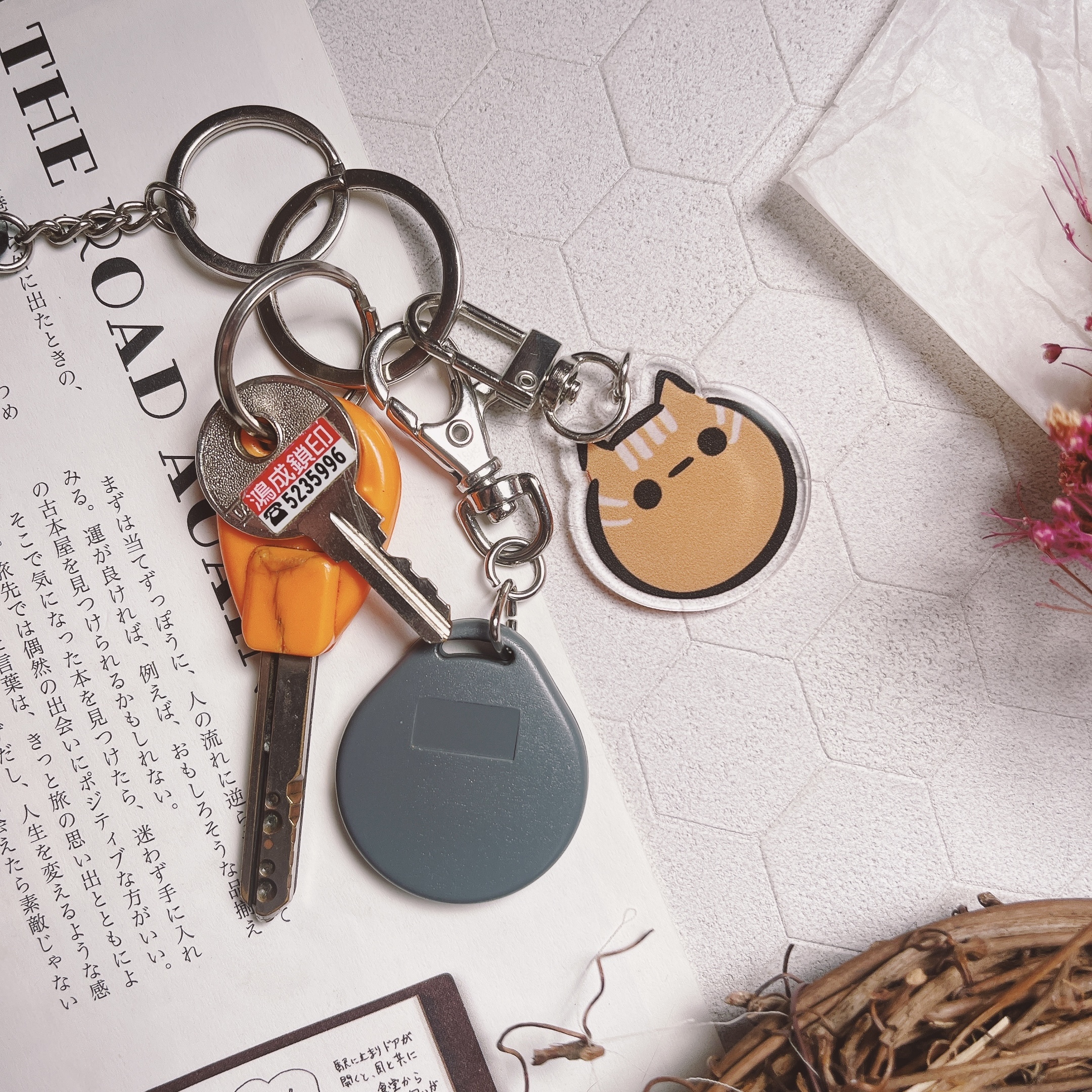 嗨賴 x LUMOS | hi-five 喵的貓貓頭 吊飾