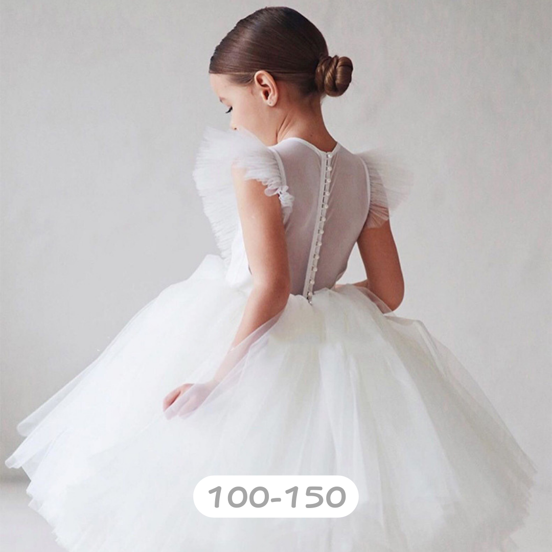 珍珠線條露背飛袖洋裝/小禮服(100-150)