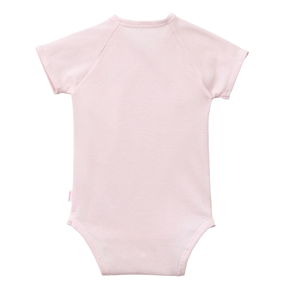 羅紋針織棉套頭短袖包臀衣-粉