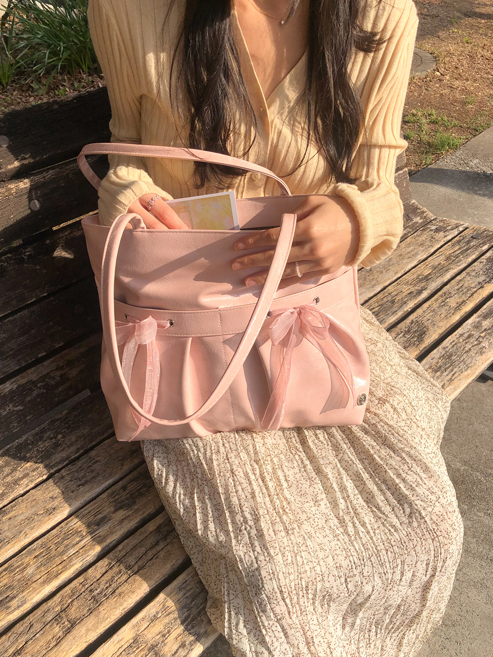 【ovuni】EASY RIBBON BAG☆韓国で大人気☆ Ribbon Bags - ovuni