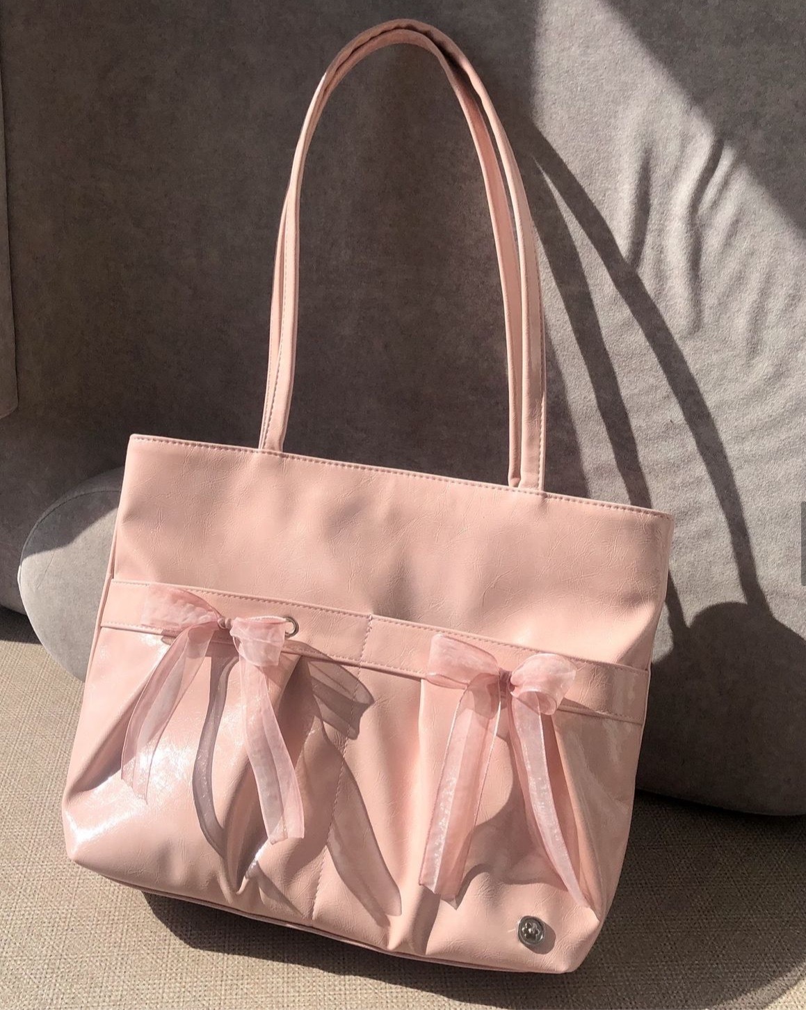 韓國小眾品牌包包Ovuni - EASY RIBBON BAG 蝴蝶結肩背包(3色）