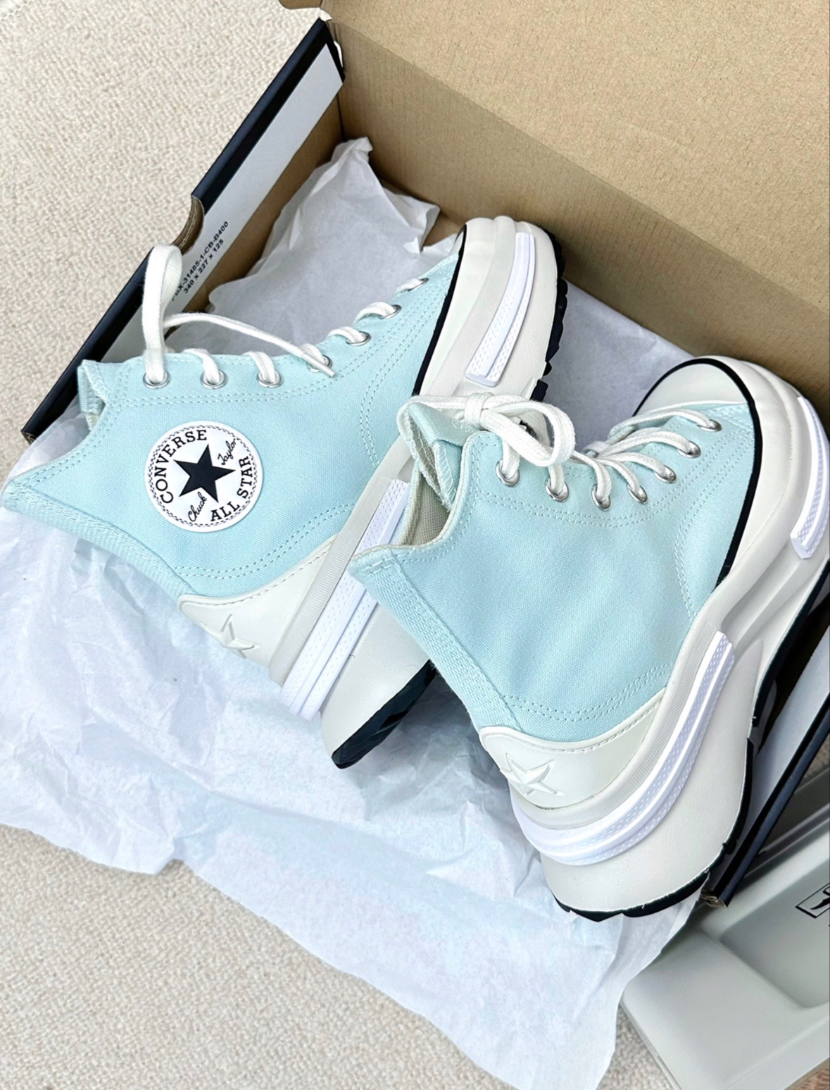 Converse Run Star Legacy 寶寶藍 厚底 增高 帆布鞋 A05487C/預購