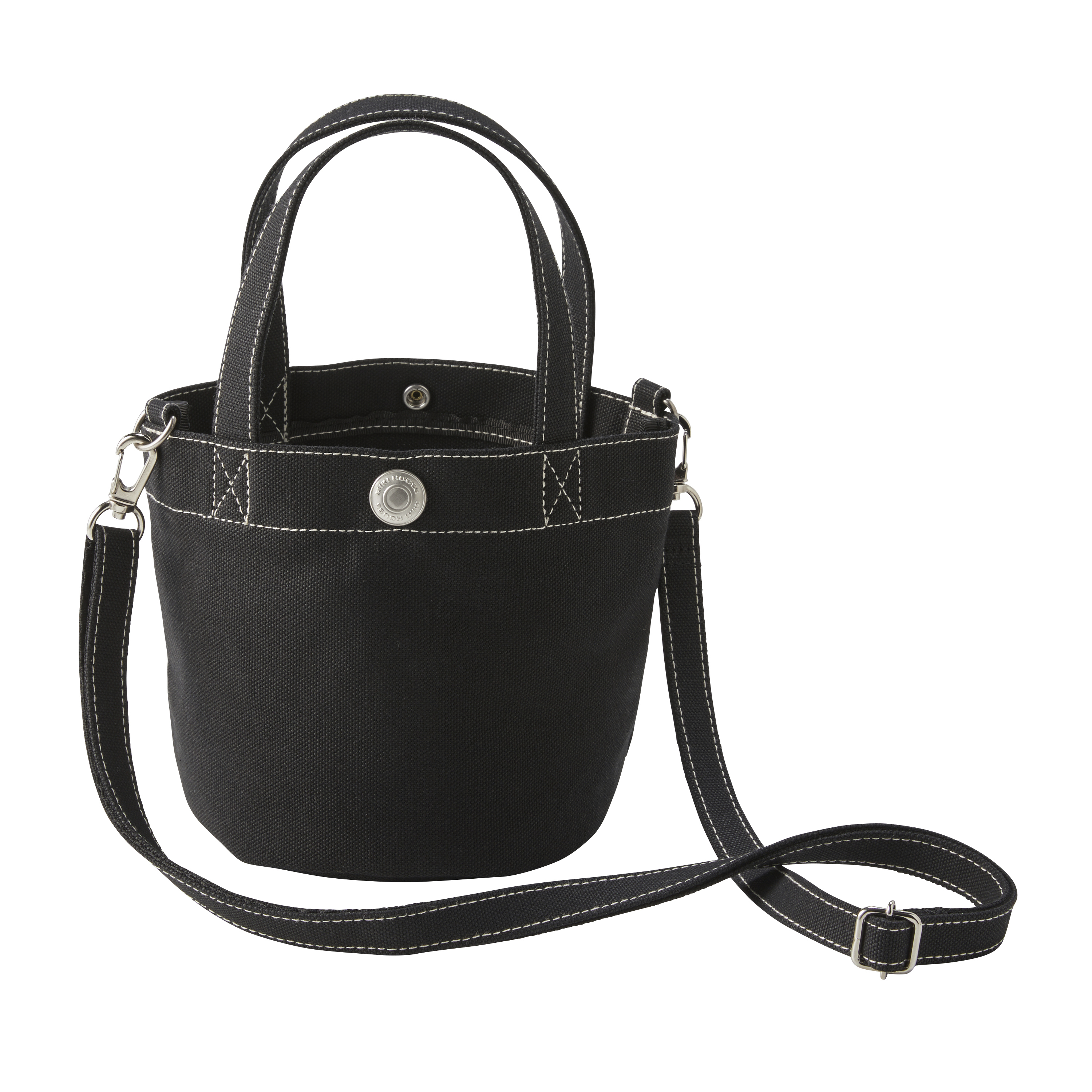 2WAY帆布水桶包-黑