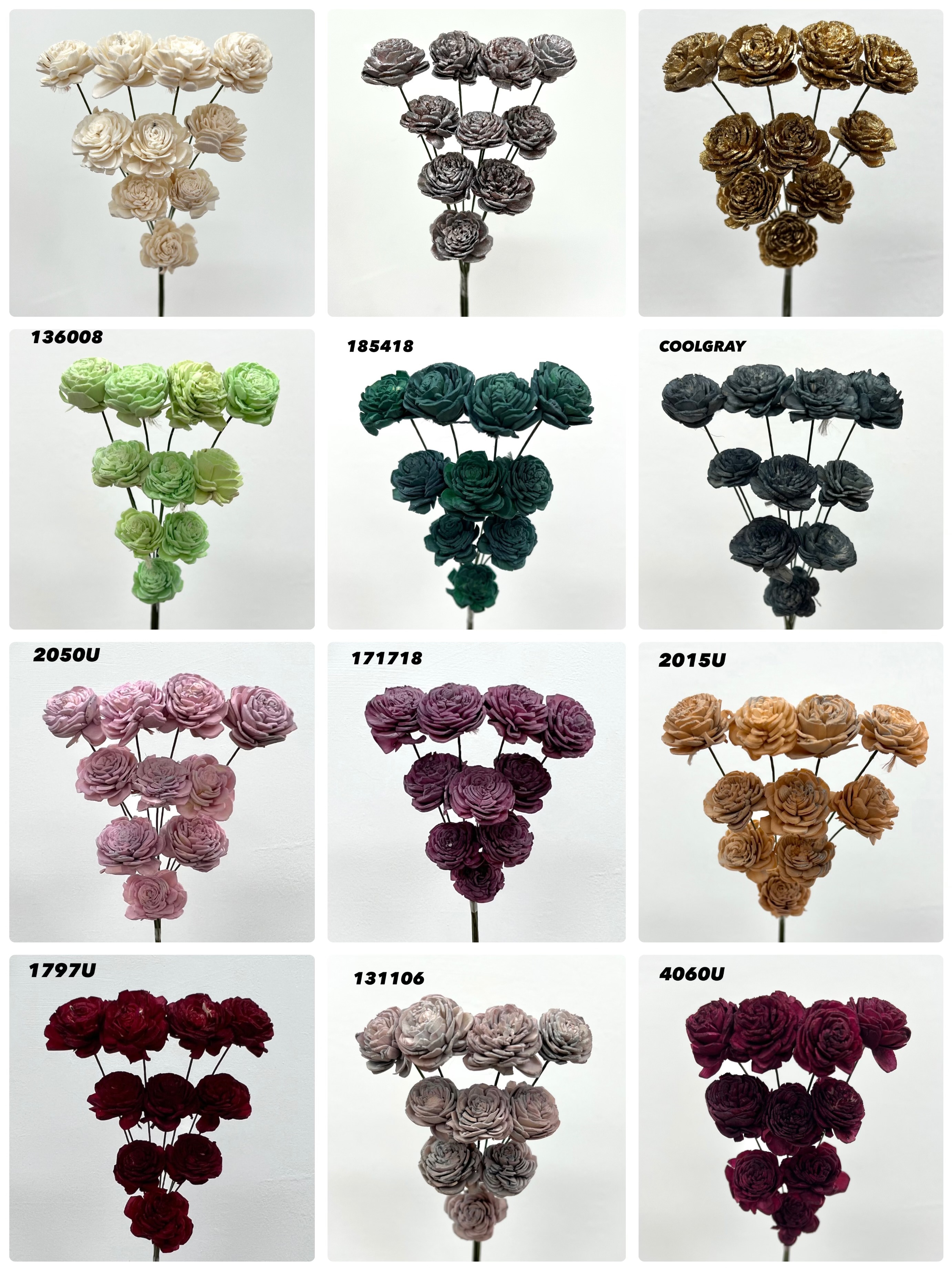 印度索拉玫瑰 32085系列 (3公分) <十支一把>