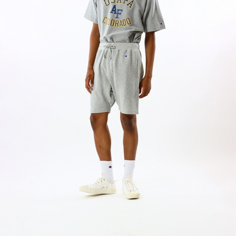 REVERSE WEAVE®系列 男款 毛圈布棉質短褲(灰)