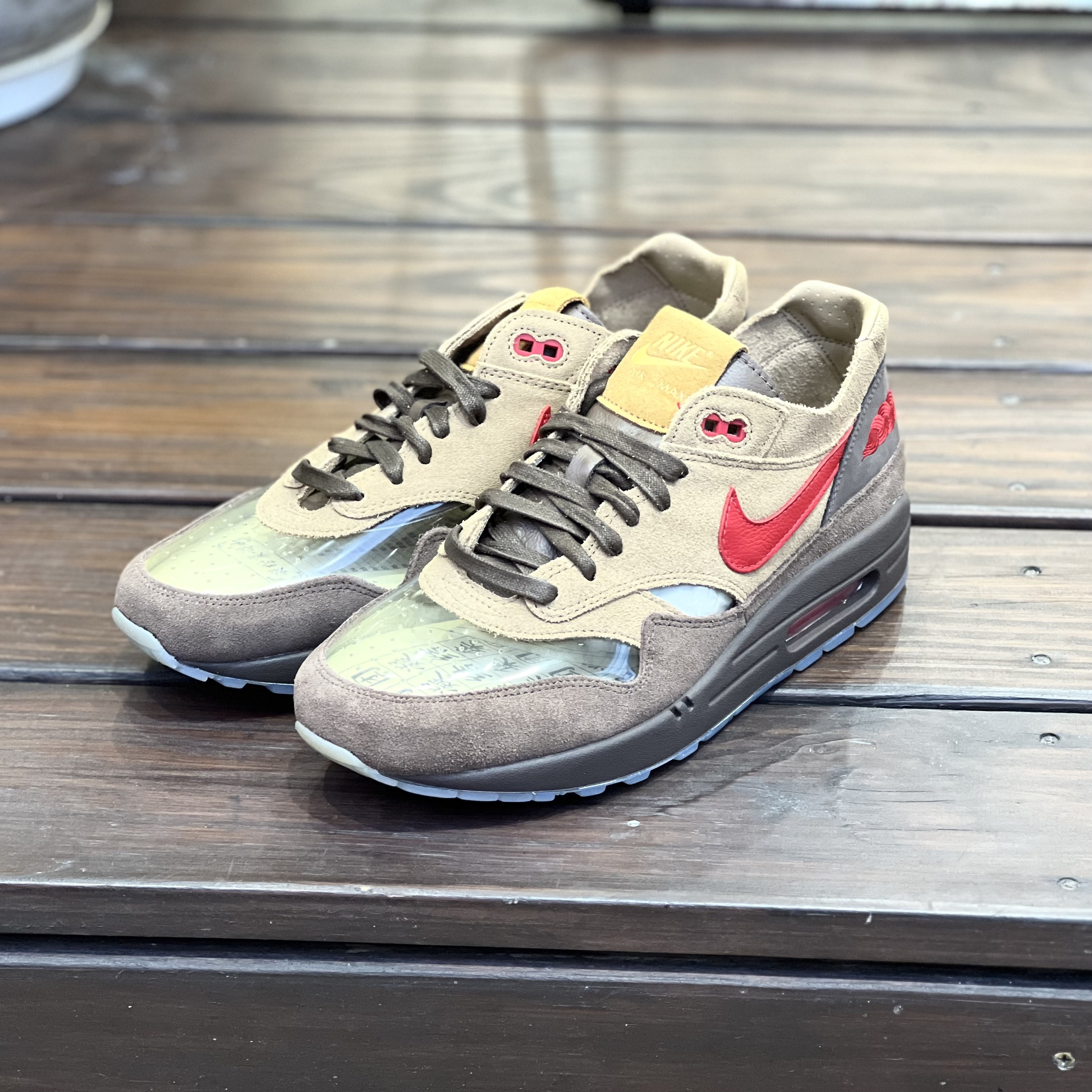 NIKE AIR MAX 1 X CLOT  KISS OF DEATH 死亡之吻 茶色 陳冠希 DD1870-200
