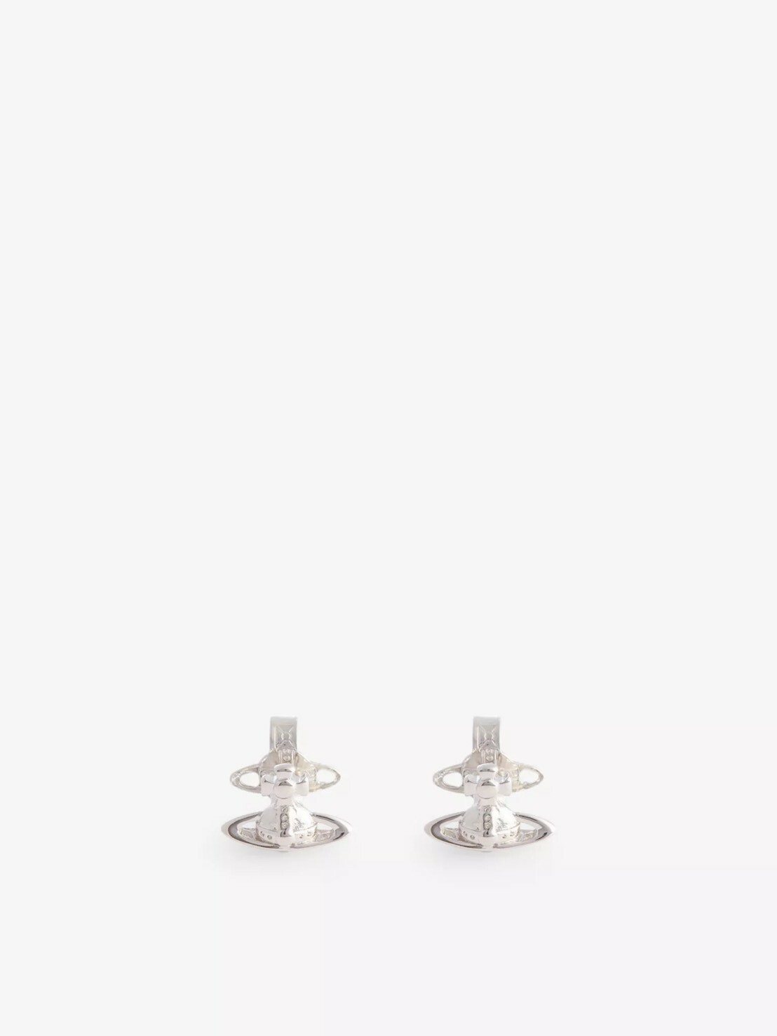 Vivienne Westwood 經典浮雕土星Logo耳環 銀/金 西太后