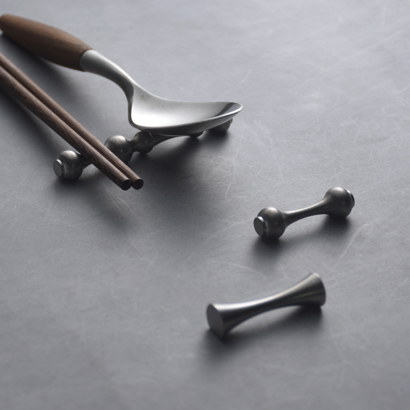 《3896》日式啞光圓柱不鏽鋼筷架